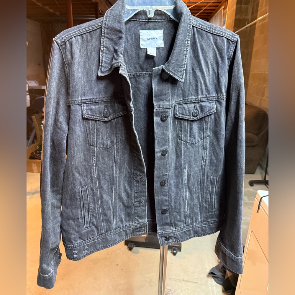 Old Navy Charcoal Denim Jacket